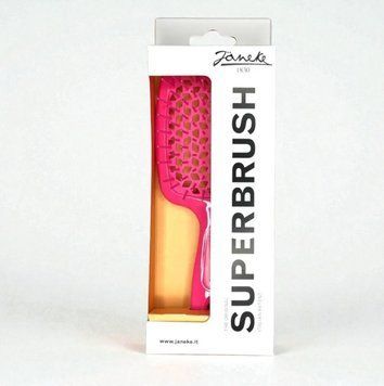 Janeke Superbrush the original расческа продувная, щетка для волос розового цвета 82SP226FFL фото
