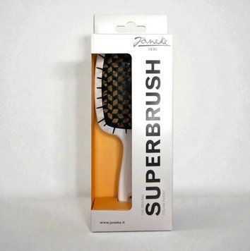 Janeke Superbrush the original гребінець продувна, щітка для волосся білого кольору з чорним SP226BIA фото