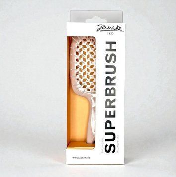 Janeke Superbrush the original расческа продувная, щетка для волос пудрового цвета с белым 94SP226RSA фото