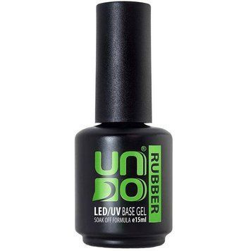 Базовое каучуковое покрытие, База для ногтей UNO RUBBER 15ml 6736 фото