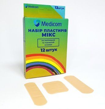 Набор пластырей Medicom 12шт/уп. Микс 23060 фото