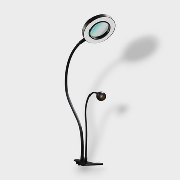 Лампа 2в1 Clip-on UV/LED (прищіпка) Чорна 22976 фото
