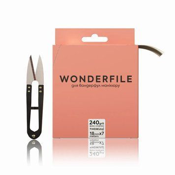 Змінні файл-стрічка для пилки Wonderfile 160*18 240гр +ножиці WFGN160/240 фото