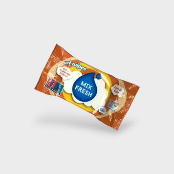 Салфетки вологі mix fresh, антибактеріальні, 15 шт 15686 фото