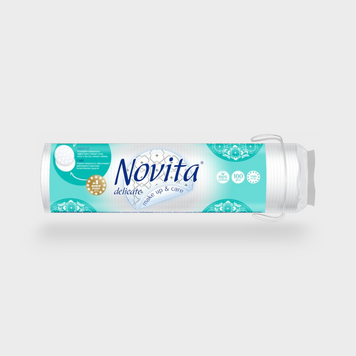 Диски ватяні NOVITA Delicate 100шт 15703 фото